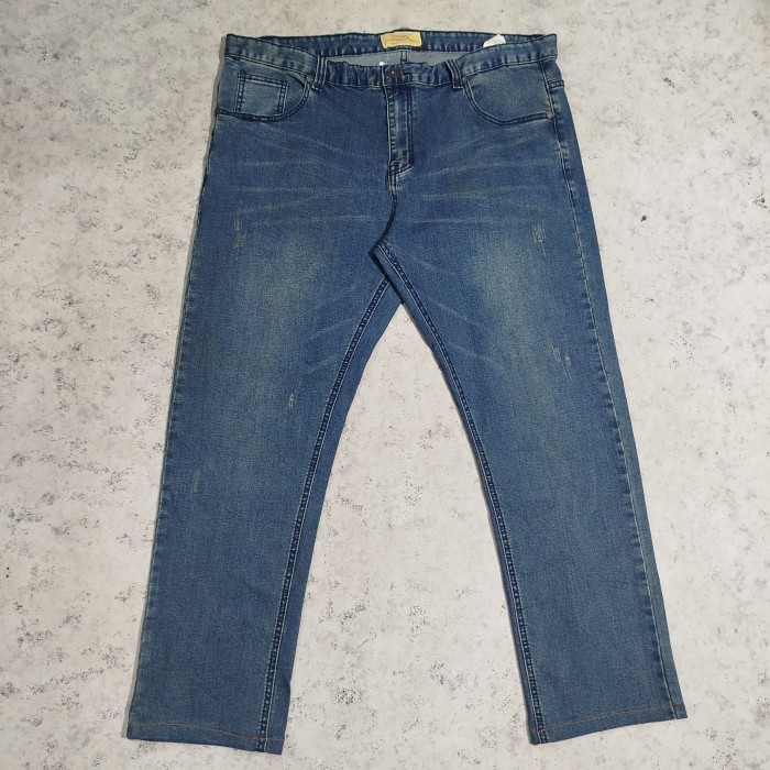 Celana panjang jeans denim jumbo DENIM SUPPLY bahan strecth
