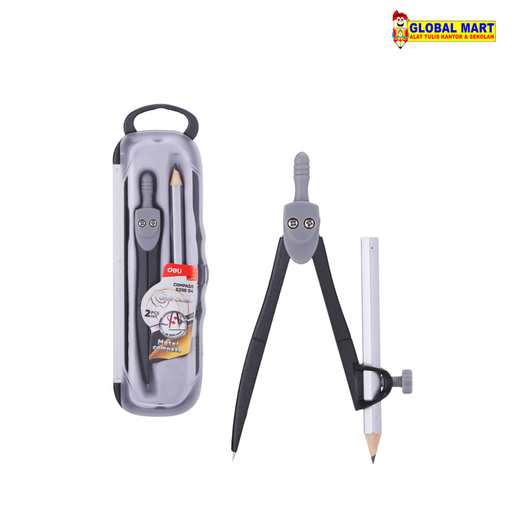 

Jangka Deli EG20804 Kompas Logam – silver metal Teknik Presisi 2B