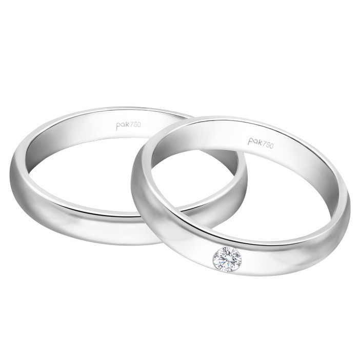 NEW -Cincin Kawin Berlian Passion Jewelry - CKS0591 - Rose Gold