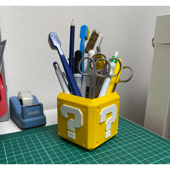 

Pencil Holder Mario Block - Tempat pensil / pulpen