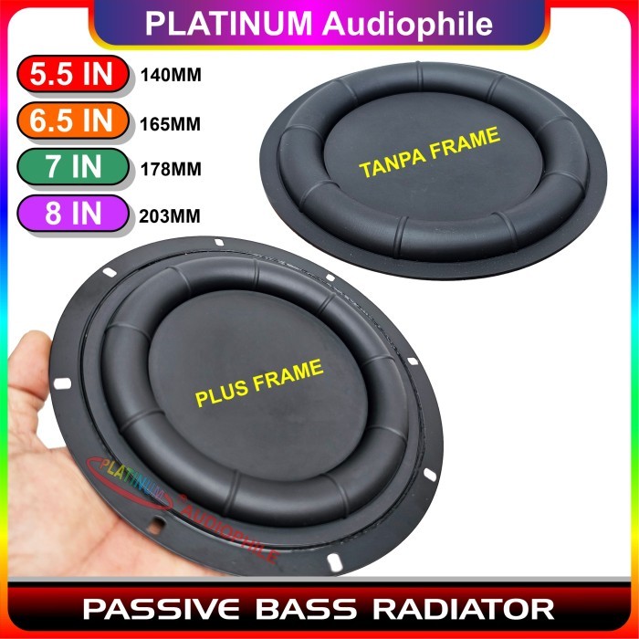 Passive Bass Radiator 5.5 6.5 7 8 Inch Membran Subwoofer BR-M6 BR-M8 - 5.5 INCH