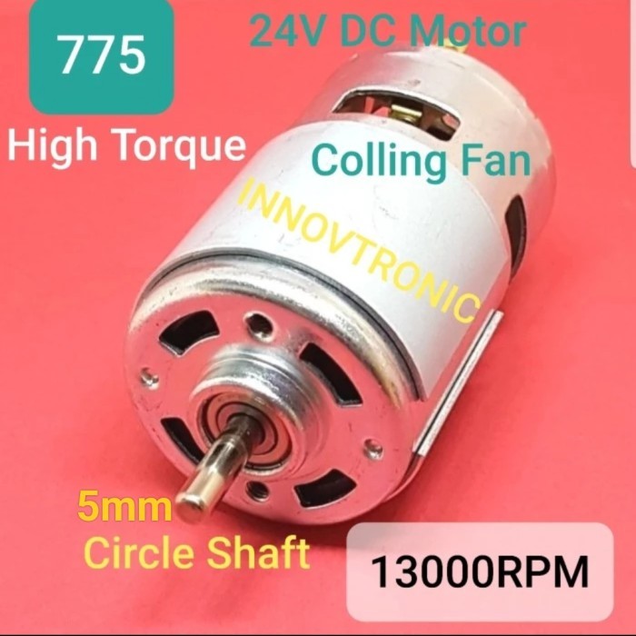 775 Motor Circle Shaft DC24V 13000R Hi Speed & Torque Brush Motor