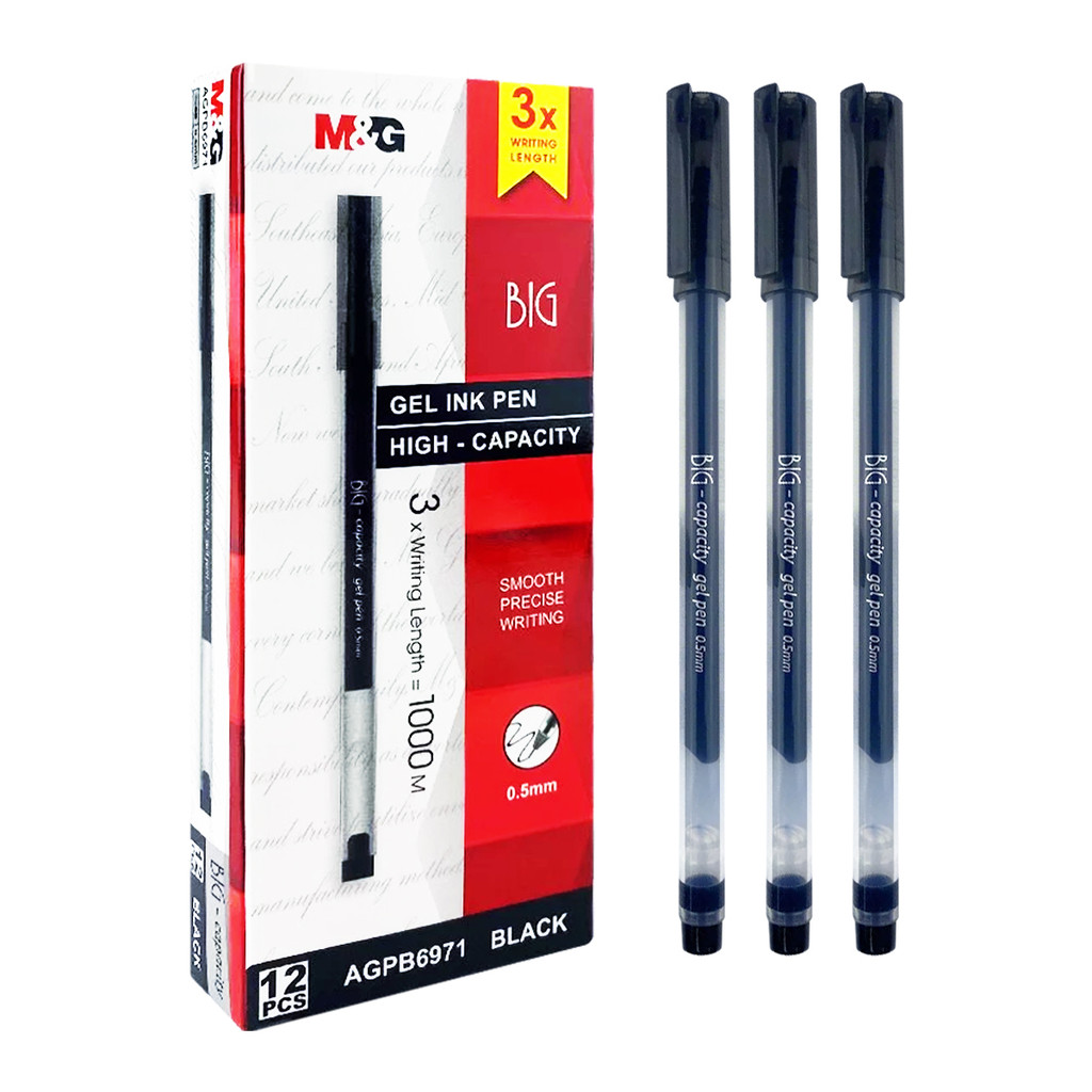 

M&G AGPB6971 High Capacity Gel Pen Ballpoint Gel Pena Gel Ink 0.5mm