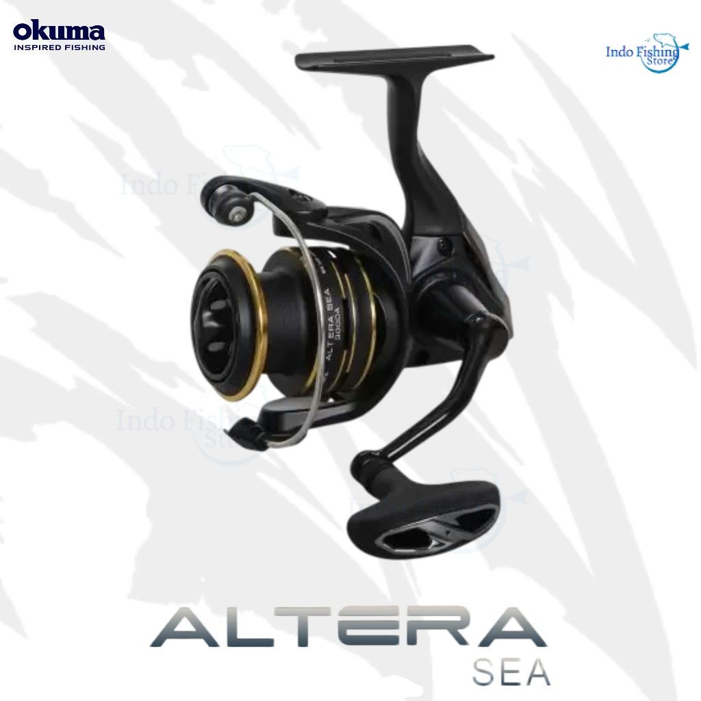 Reel Pancing Spinning OKUMA Altera Sea ATES Screw In Power Handle Fresh Salt Water Ready Smoot Badak