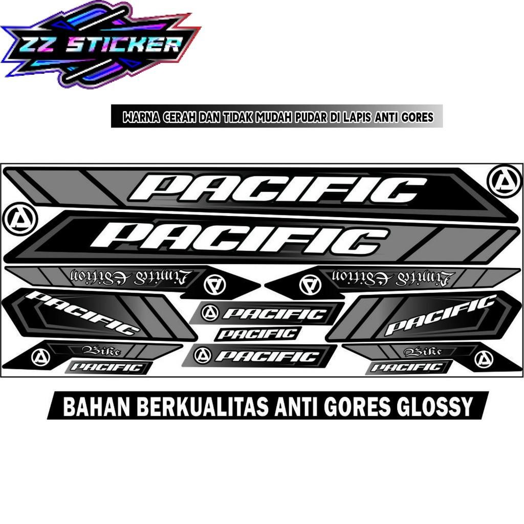 STICKER STRIPING DECAL SEPEDA PACIFIC