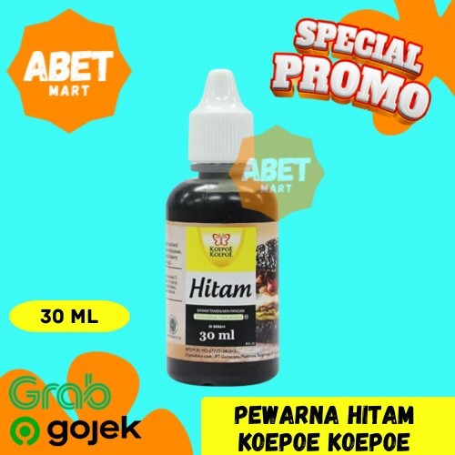 

Pewarna Makanan Hitam Koepoe koepoe 30ml - 30 ml Kupu Kupu Food Colouring Black Pak Pcs Dus