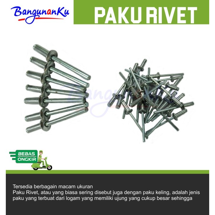 PAKU RIVET / BLIND RIVET/ PAKU KETOK/PAKU