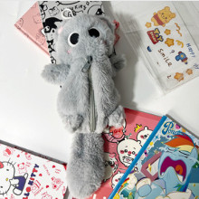 

【ready】Tas Pensil Kucing Lucu / Tas Pensil Kucing Mata Besar Kotak /Tas Pensil Lucu Tas Pensil Boneka Mewah