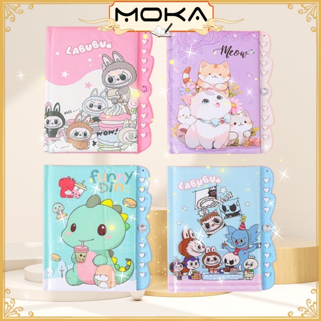

MOKA NOTEBOOK MINI / DIARY MINI DILENGKAPI DENGAN PENGUNCI MOTIF KARTUN RANDOM YANG LUCU MKA104