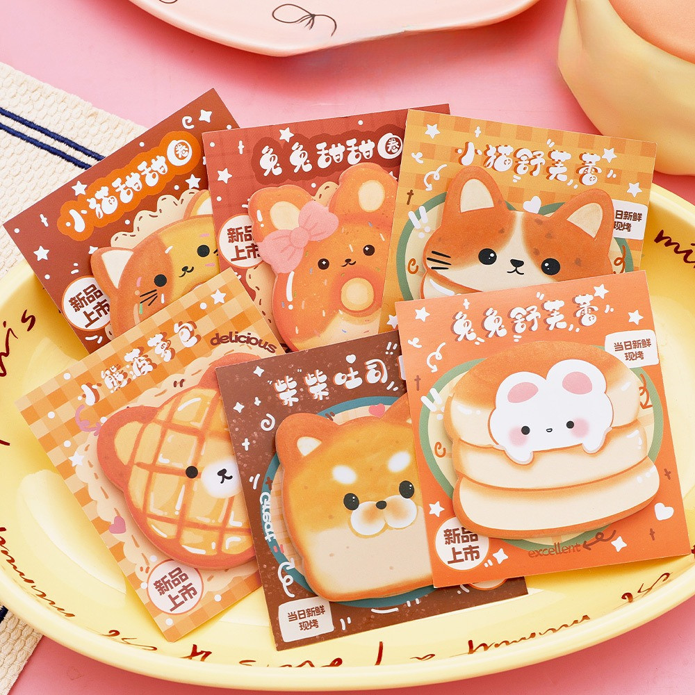 

[HARU] Animal Pastry Series Sticky Notes Memopad Notepaper Kertas Memo