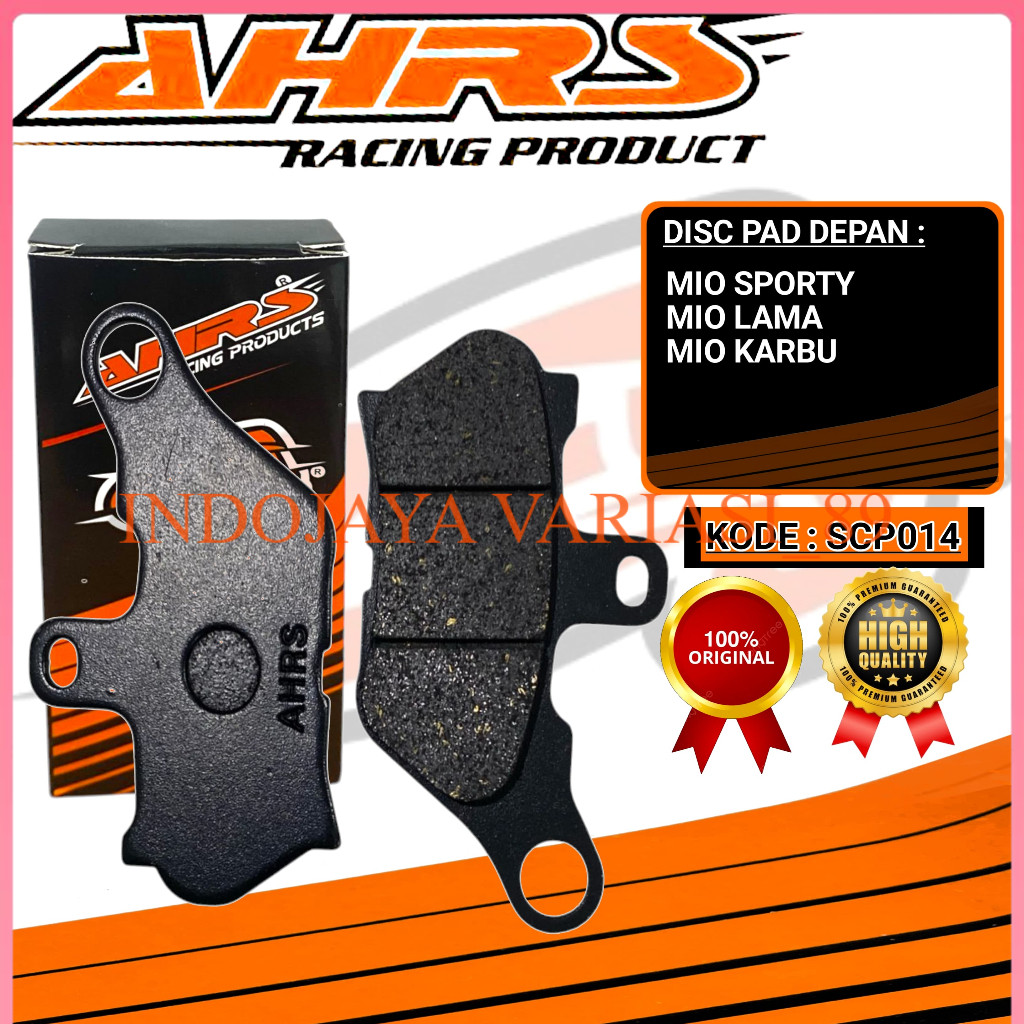 kampas rem depan dispad mio sporty mio lama mio sporty pertama AHRS RACING AHRS kampas rem original
