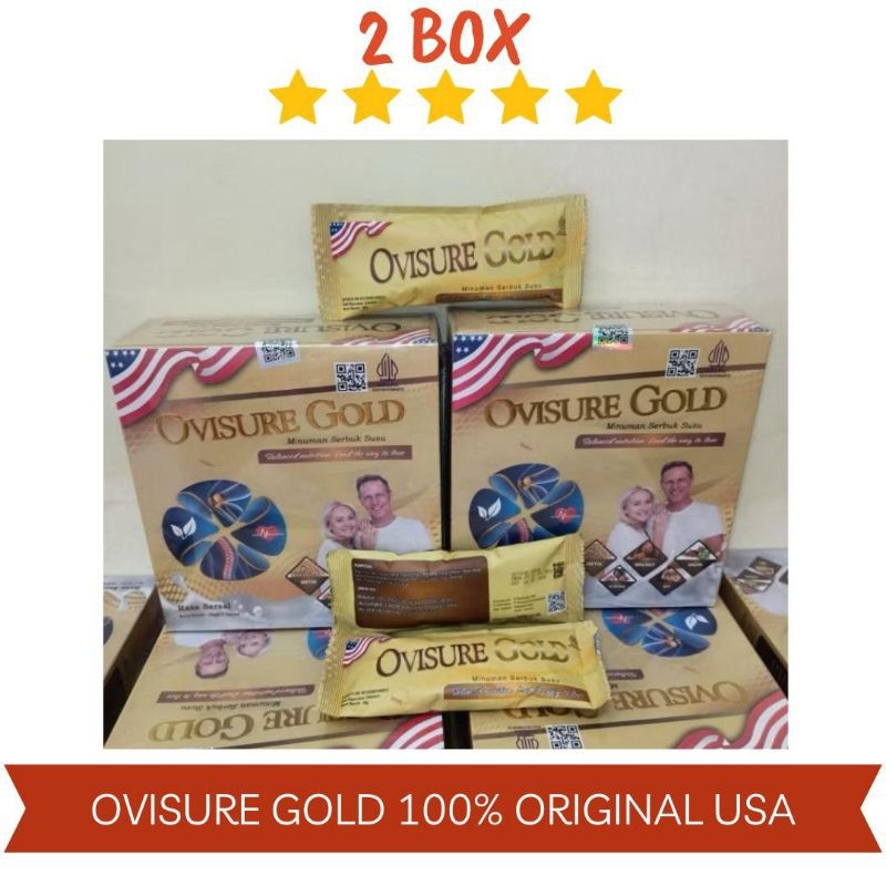 

( HARGA 1 BOX ) Terlaris... PAKET 2 BOX OVISURE GOLD MILK SUSU VITAMIN TULANG DAN SENDI OSTEOPOROSIS 12 SACHET