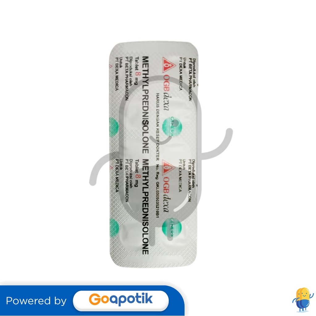 Methylprednisolone 8 Mg Ogb Dexa Medica Strip 10 Tablet