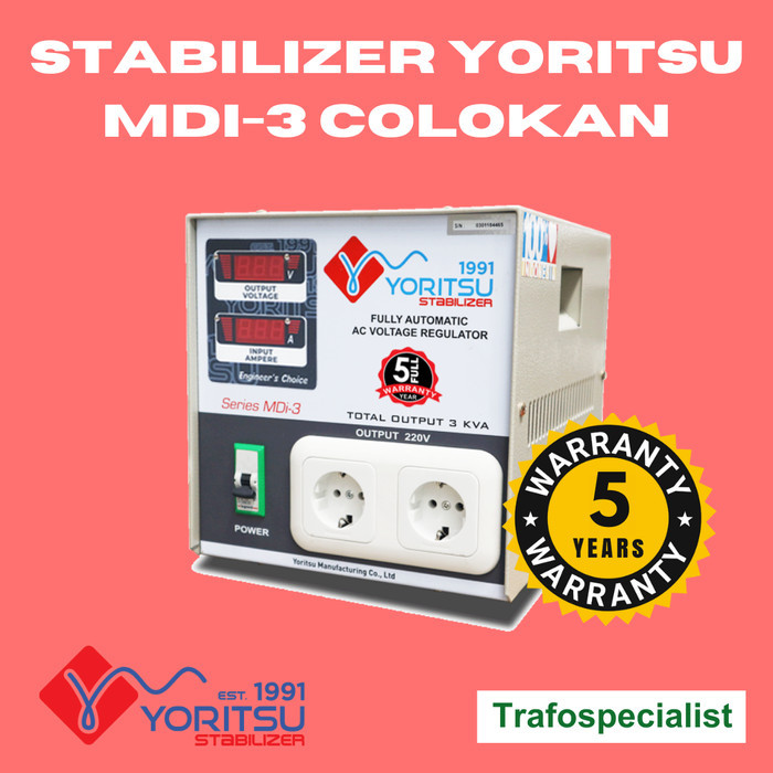 Stabilizer YORITSU COLOKAN MDI 3KVA 1PH - unit ONLY