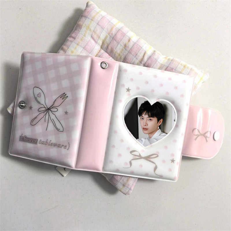 Sweet Cute Organizer Card Album Idol Photo Card Card Holder Photo Album Postcard Collector Card Lomo