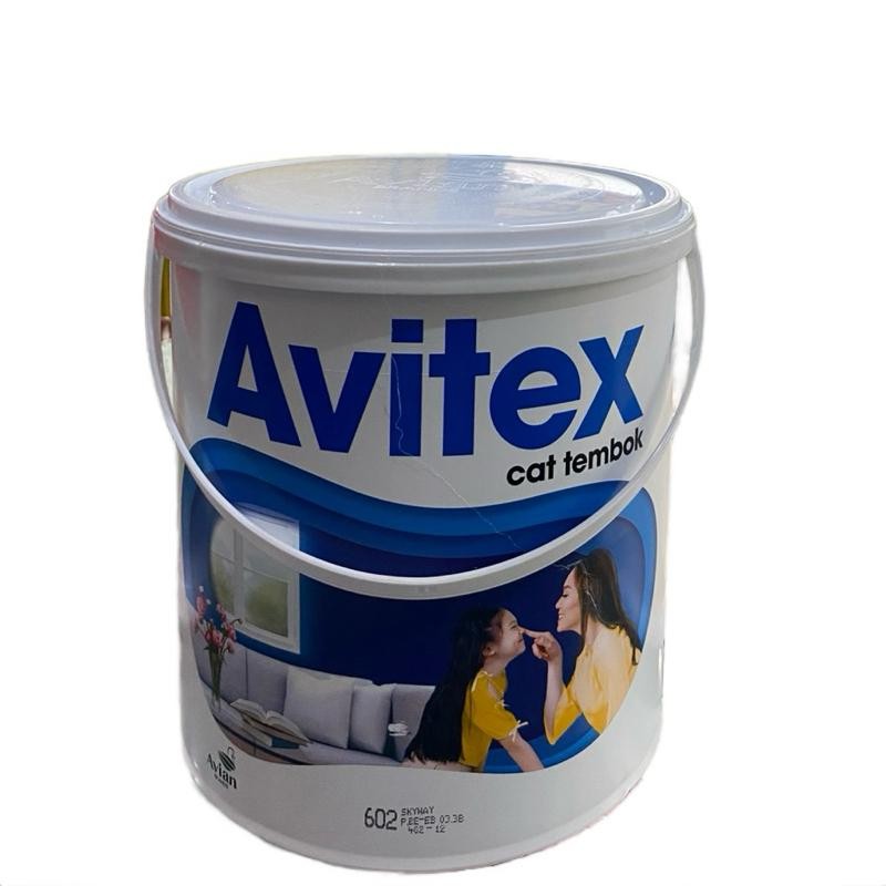 Cat Tembok Interior & Plafon Gypsum AVITEX 5 Kg - Matt/Tidak Kilap, Warna Tahan Lama, Anti Jamur Pai