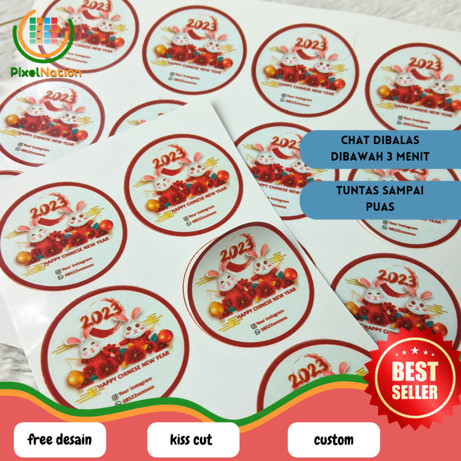 

PiNat Print Stiker Label Imlek Ucapan Selamat Tahun Baru Sticker Imlek Custom Bulat Free Desain