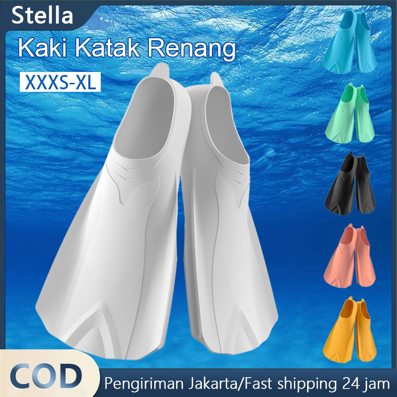 Kaki Katak Renang Anak Diving Fin  Swimming Snorkeling Kaki Katak Renang Anak Size XXXS-XL Katak Sil