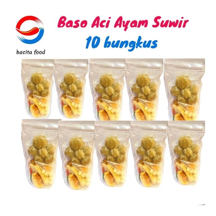 

Produk Baru!! bakso aci AYAM SUWIR 10 BKS - Bacita food Instan Makanan Pedas bakso aci baso aci ayam suwir paket boci Mie