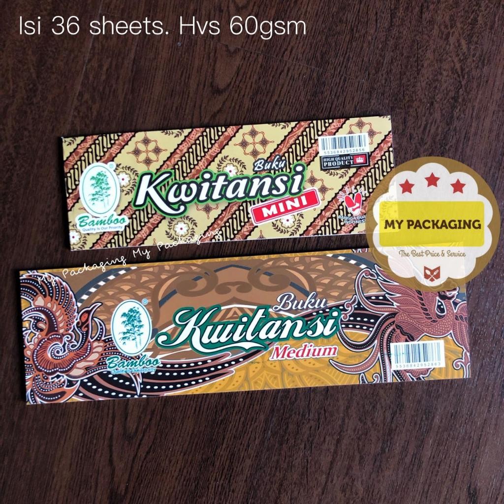 

Alat Tulis - Buku Kwitansi Kuitansi Kecil / Sedang / Besar Merek BAMBOO - 10 buku