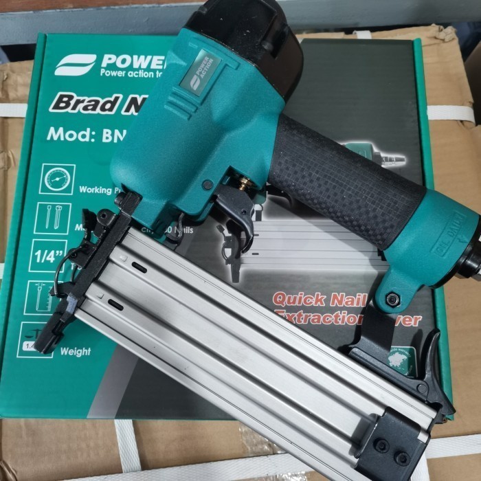 

Power Action BNF50 Air Nailer Gun F50 Heavy Duty Paku Tembak Stapler