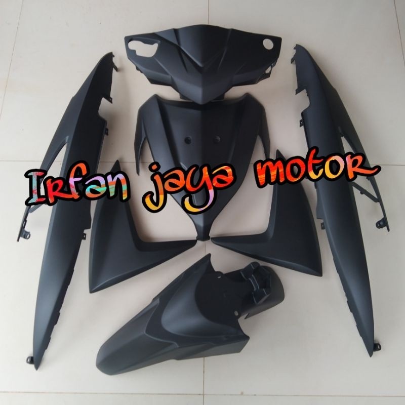 Paket Cover Body Satuan Honda Vario 110 FI LED Hitam Doff