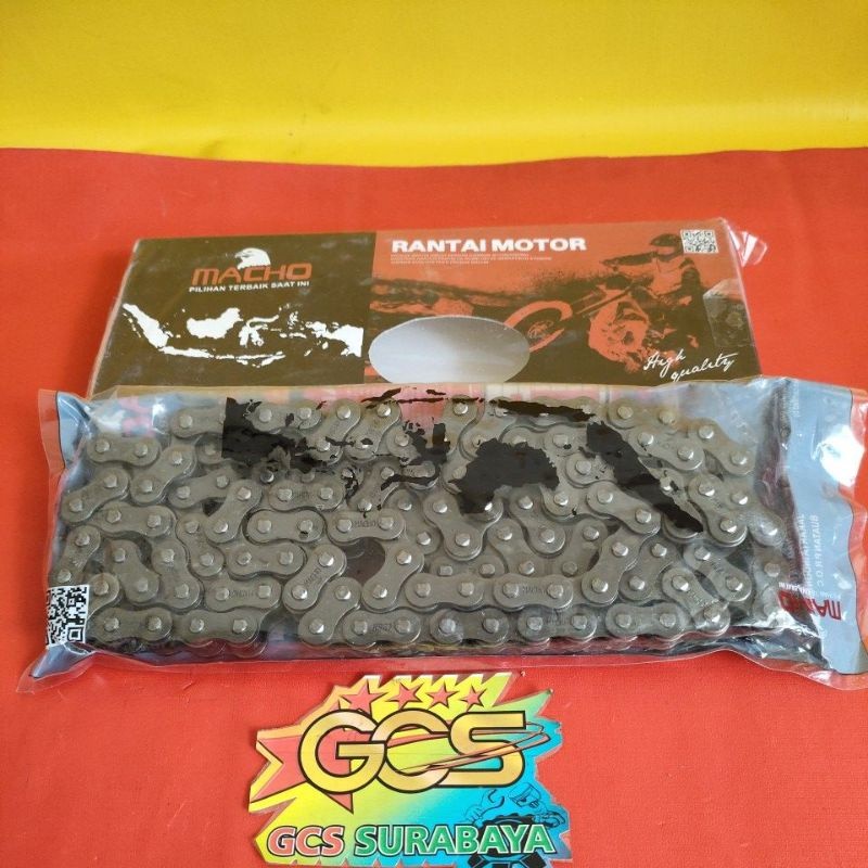 rantai motor,rantai hitam baja 428H-124L pnp ninja r,ninja ss,cb150 old,Verza,Mega pro new,monoshock
