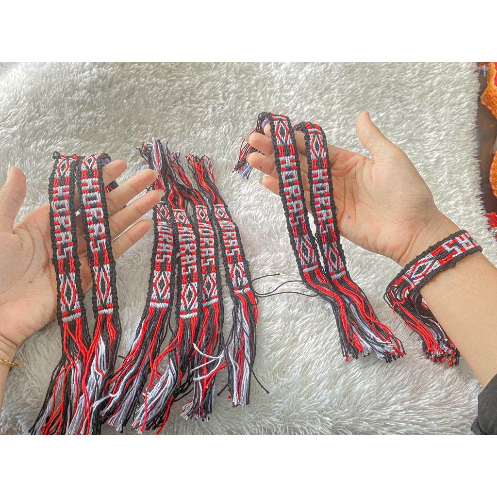 Sortali Rajut Batak - Ikat Kepala Rajut Batak - Ikat Pinggang Rajut - Souvenir Khas Batak - Gelang R