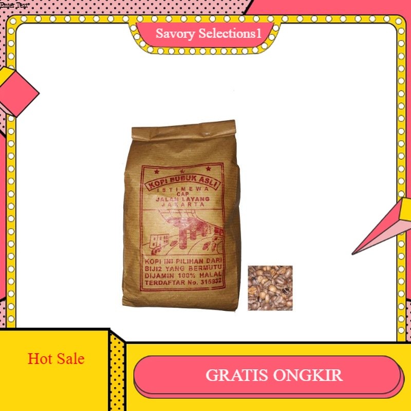 

【SAVORY】DISKON!! Kopi Bubuk Robusta | "Cap Jalan Layang" | 500 Gram