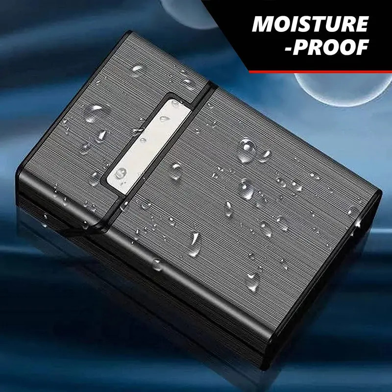 Luxelane_Shop Kotak Roko 20 Slot + Korek Elektrik Usb Charge / Tempat Wadah Batang Rokok/ Bungkus