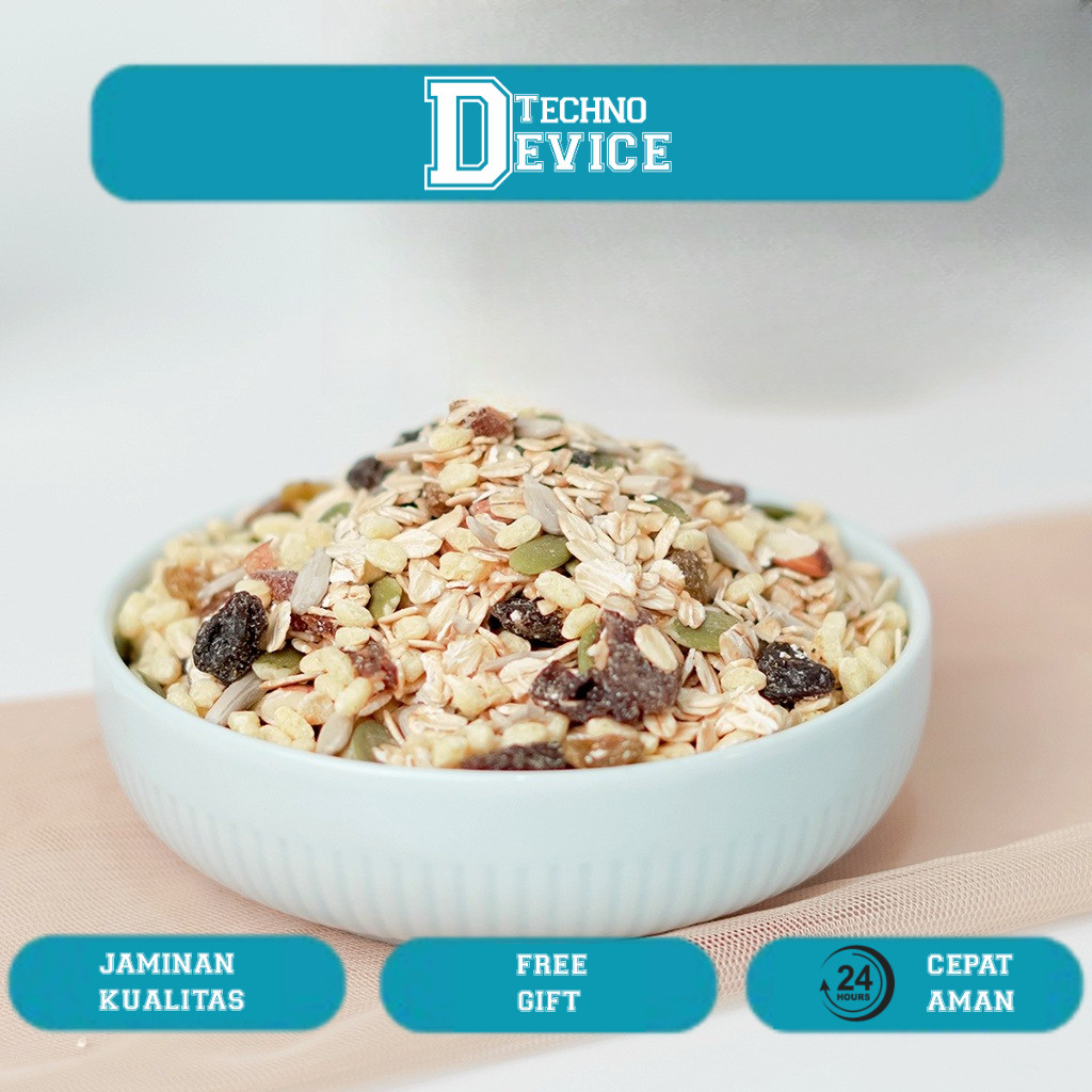 

Muesli Safiya 1 Kg Oatmeal Dried Fruit Almond | Sereal Diet Sarapan Sehat Premium