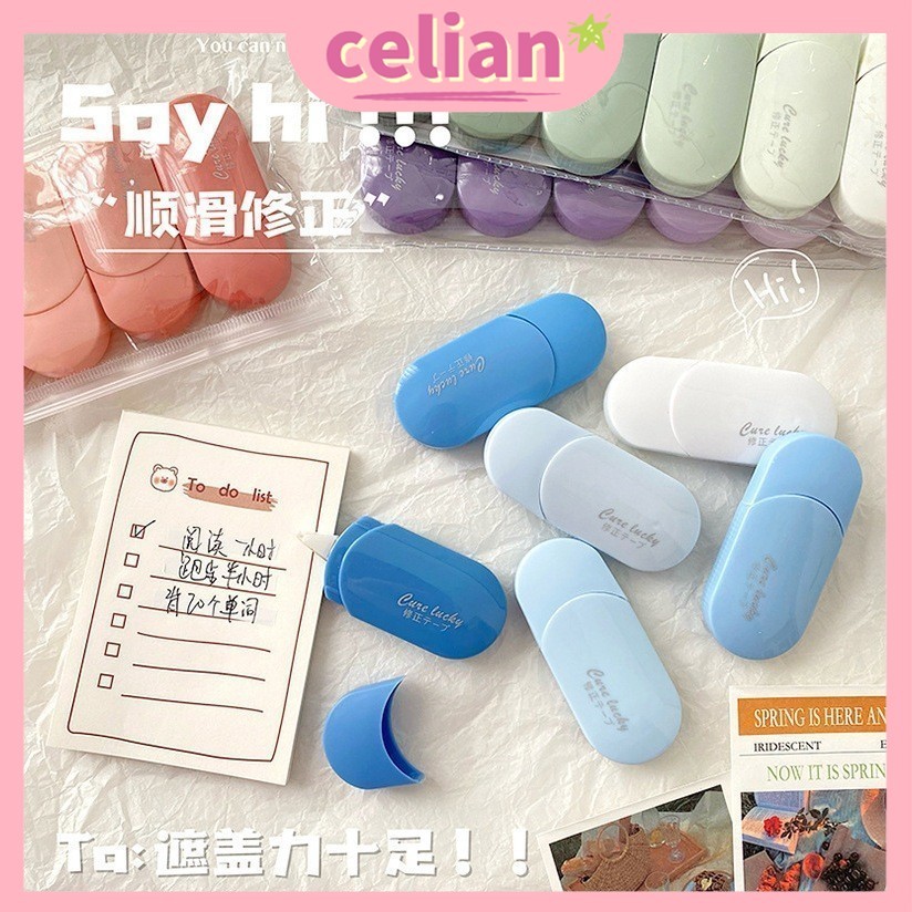 

[6PCS Bag] Correction Tape / Tip Ex Kertas / Pita Koreksi 30 Meter Warna Pastel Tidak Mudah Terputus ins/Lucu Correction Tape Morandi Aesthetic Stationery Alat Tulis