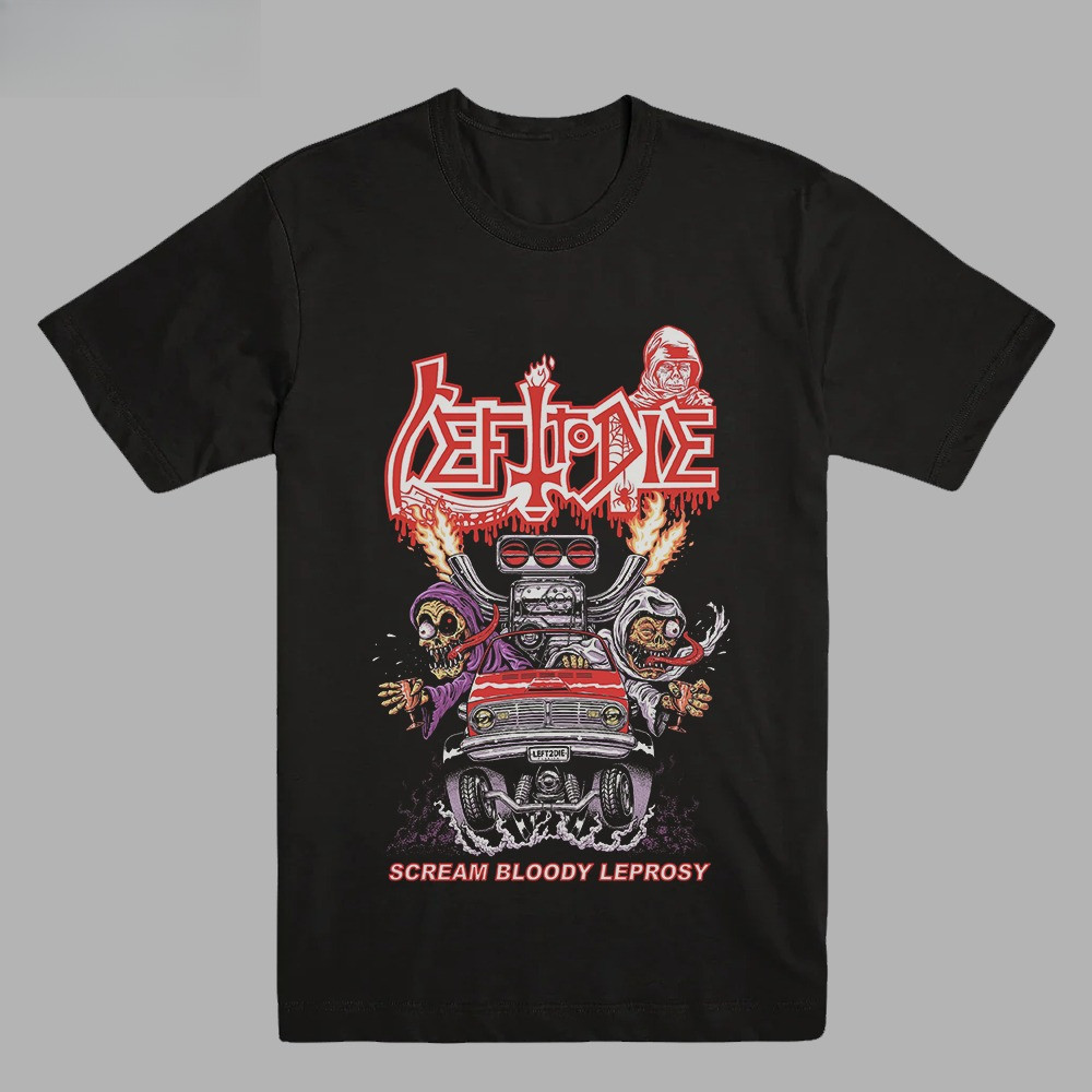 LEFT TO DIE - SCREAM BLOODY LEPROSY | T-SHIRT |  BAND MERCH