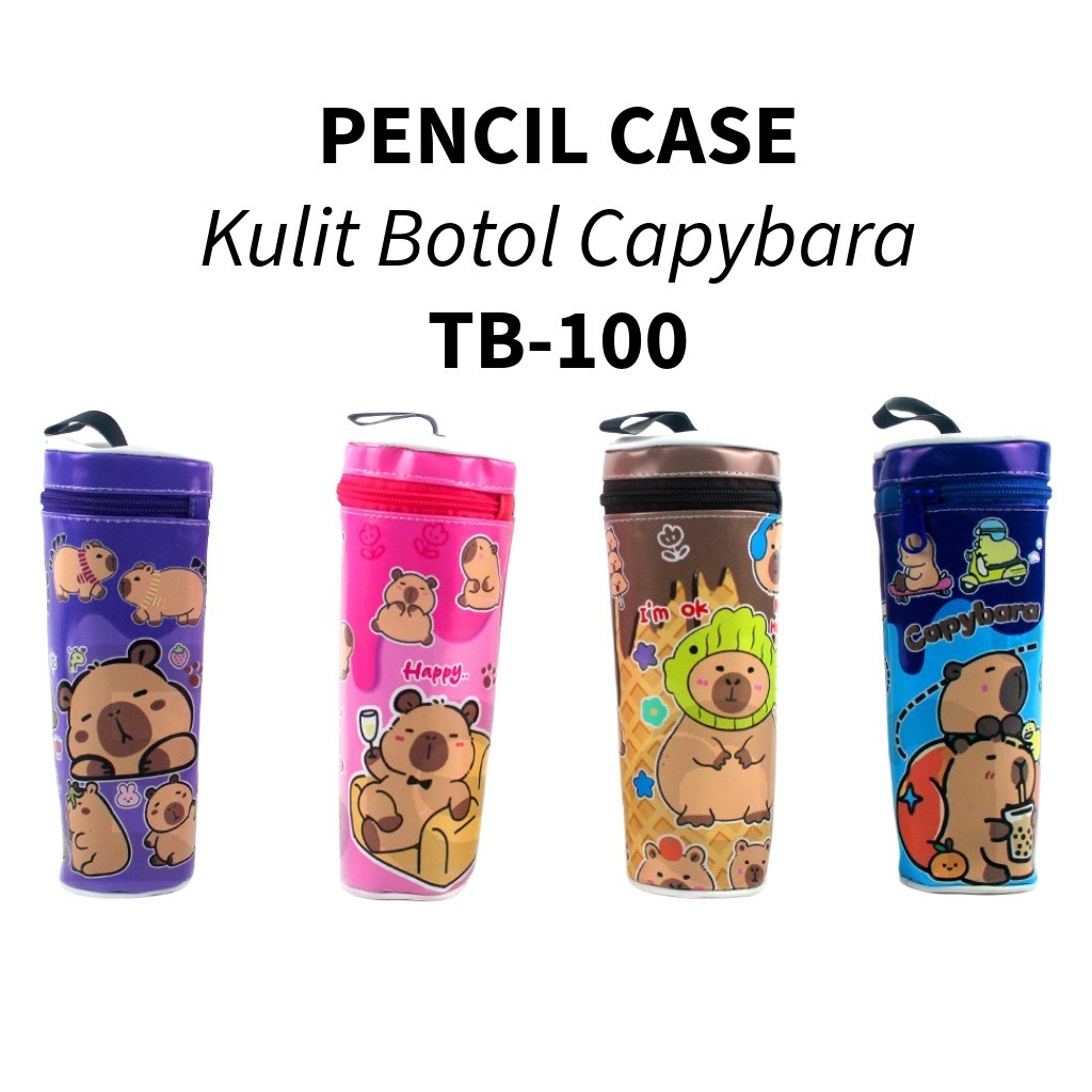 

❤️️Tempat Pensil Kulit Botol CAPY / Kotak Pensil TB-100 Capybala❤️️