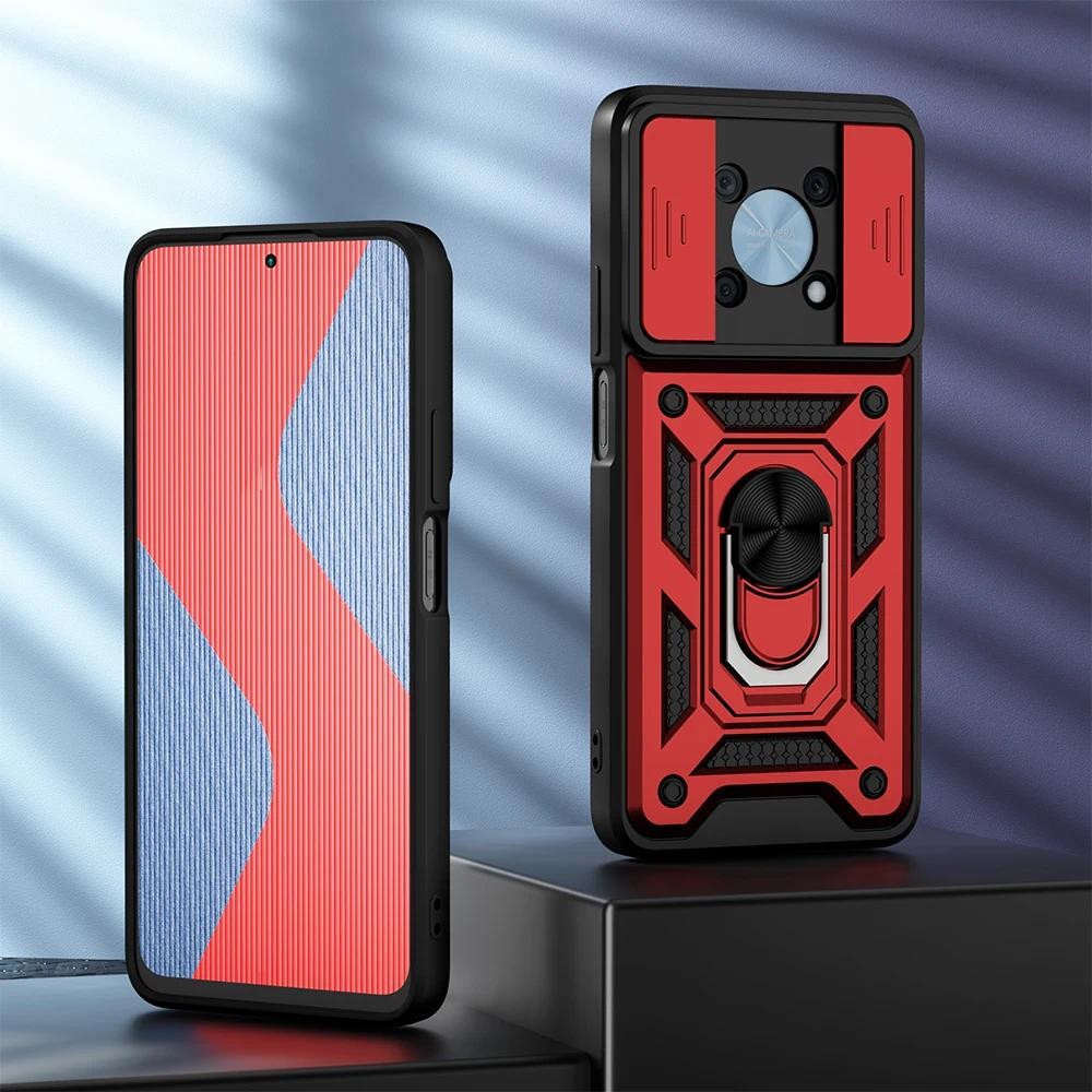 New Phone casing  Huawei Nova Y90 Y70 Y60 Slider Camera Protection Metal Armour Magnetic 360 Stand H
