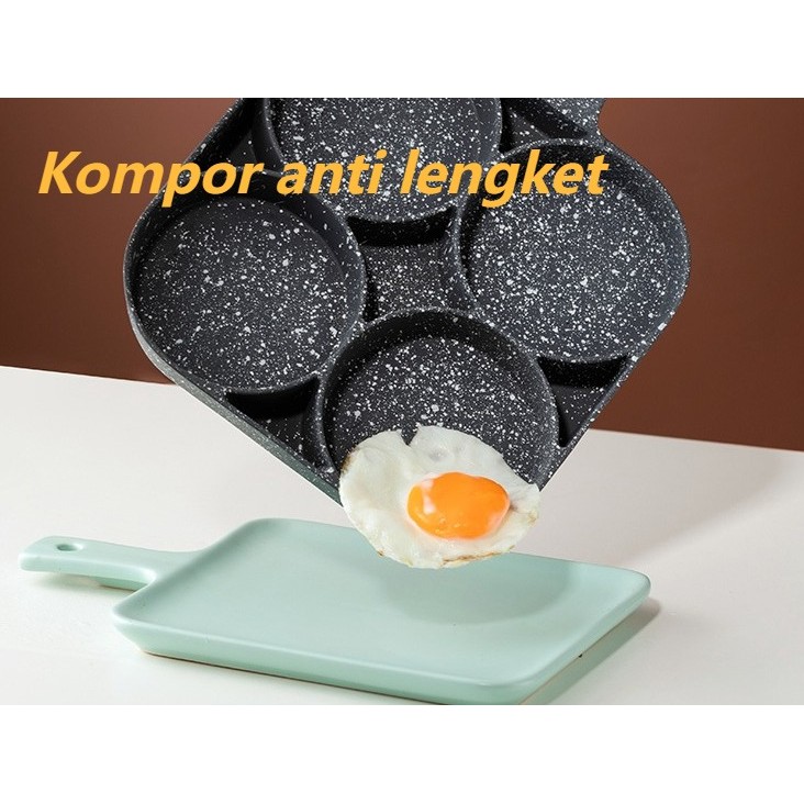 Mesin burger telur goreng anti lengket penggorengan rumah tangga datar kecil sarapan wajan panekuk