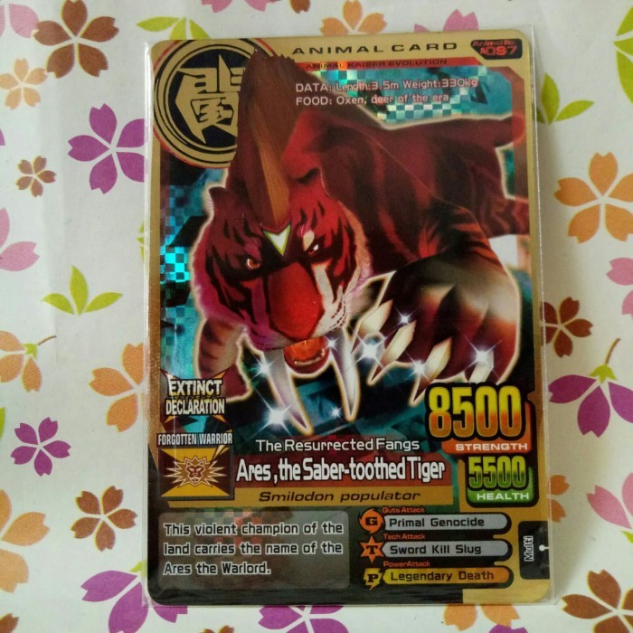 animal kaiser gold ares the saber toothed tiger evo 2 - baru