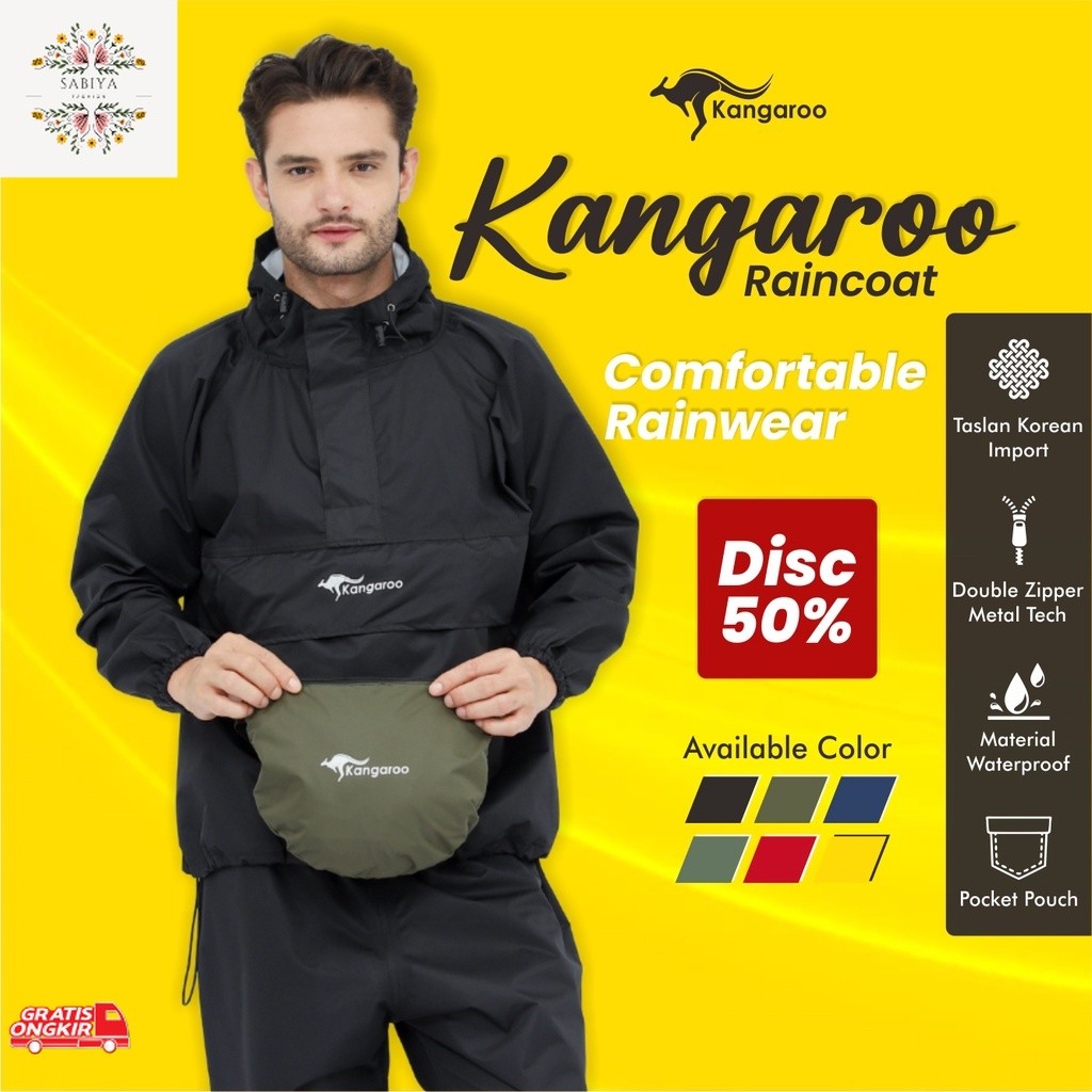 Jas Hujan Murah / JAS HUJAN KANGGURU jas hujan pria dewasa jas hujan kangaroo jas hujan gunung mante