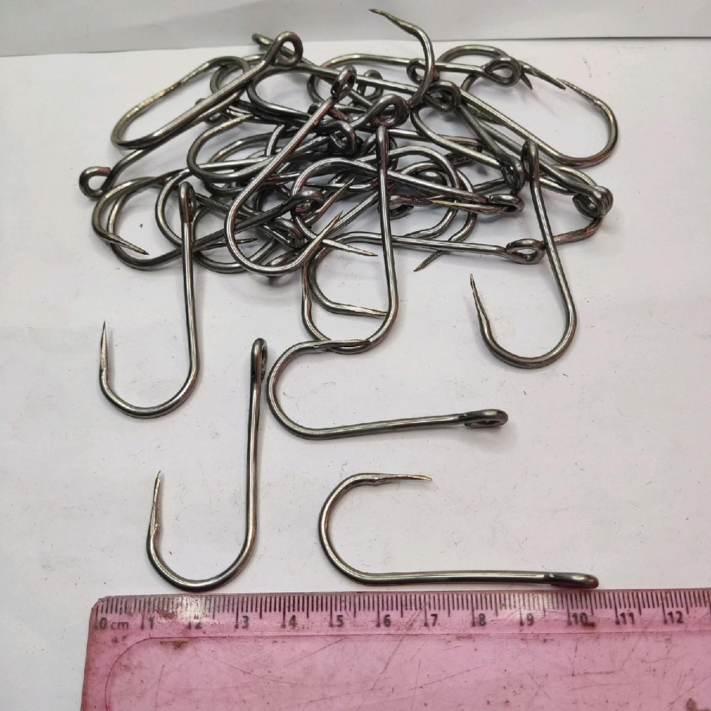 100pcs mata kail senggol rawe rawai kolong no 5 mata pancing rawe kolong senggol