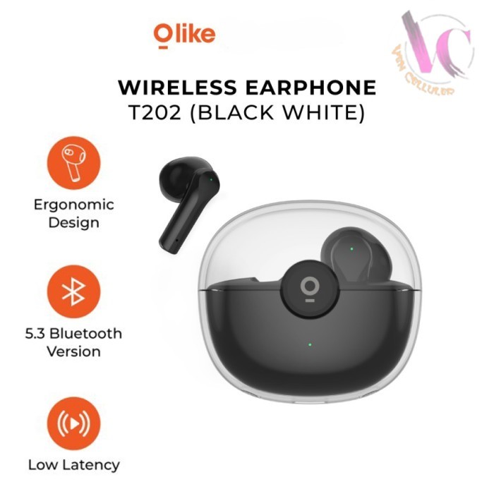 Olike T202 Wireless TWS Earphone Bluetooth - Original