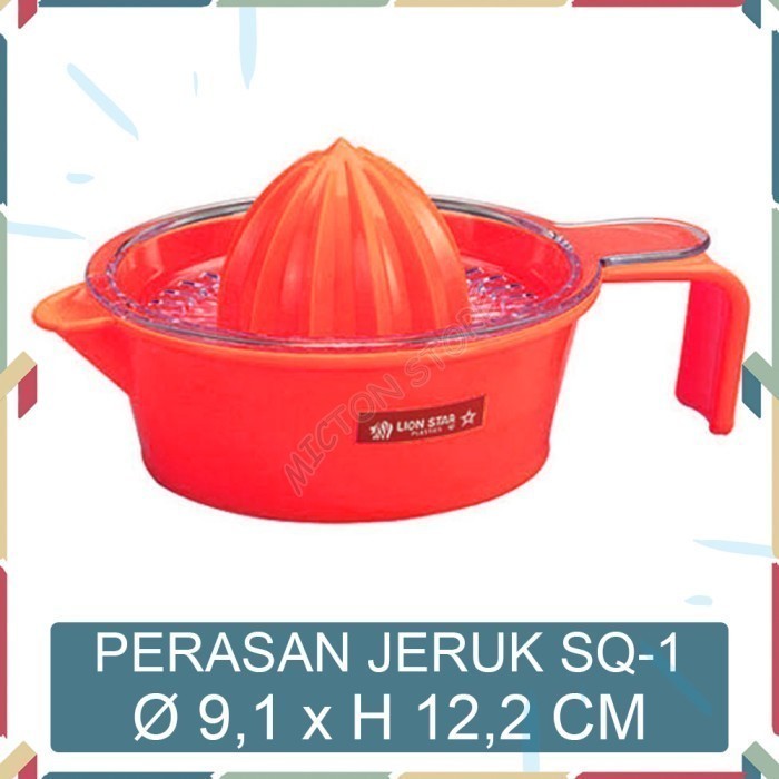 TOPTON Lion Star Alat Perasan Jeruk Orange Squeezer SQ-1 Merah LionStar Plastik Berkualitas Murah Ta