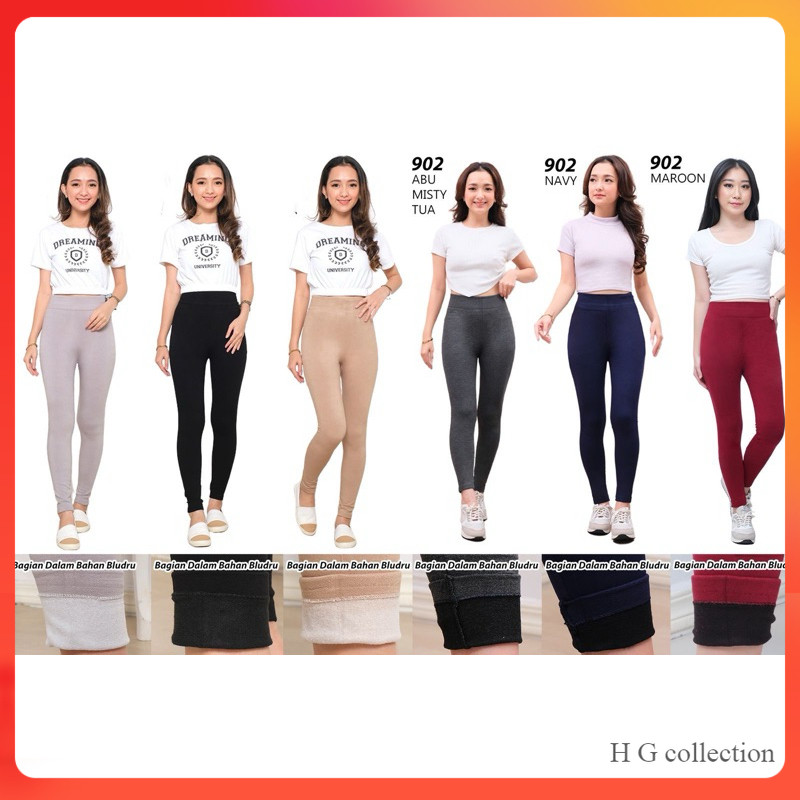 LEGGING PANJANG TEBAL FLEECE PREMIUM / LEGGING  PANJANG POLOS TEBAL