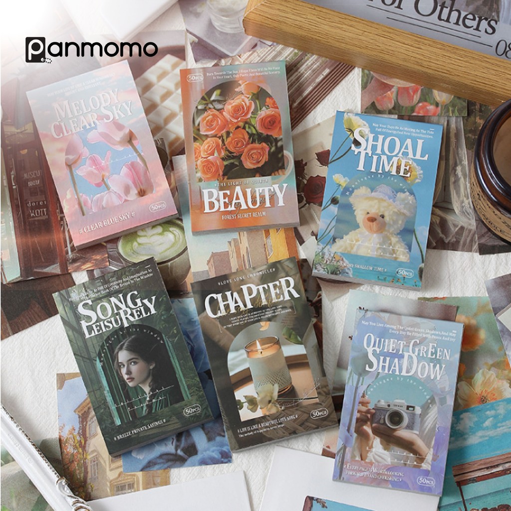 

Panmomo Scrapbook Kertas Vintage Diary Journal Retro Moment Deco Paper