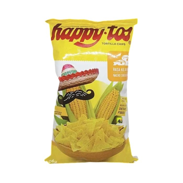 

Happytos Snack Tortilla Chips Nacho Cheese 140G