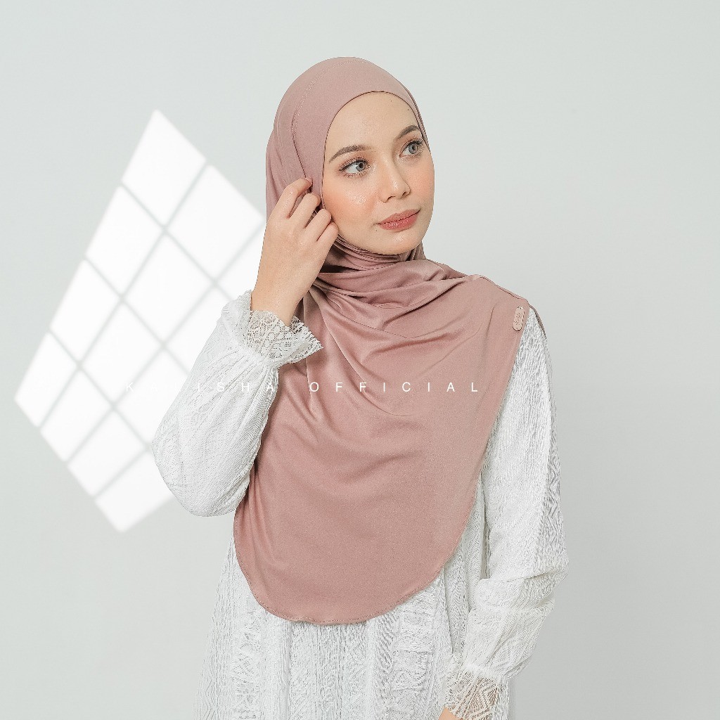 Hijab Instan Kalisha - Zalika Non Pet Syar'i Jilbab Bergo Malay Menutup Dada