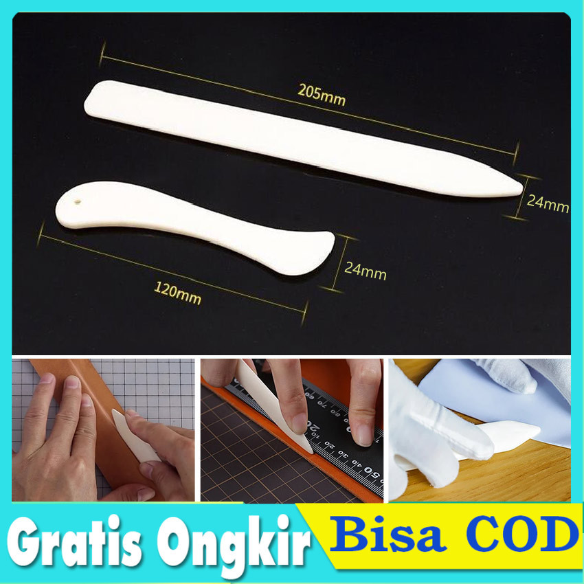 

2pcs/set natural Bone Folder Alat Pelipat Kertas , Creaser, Scoring Tool Art N Craft