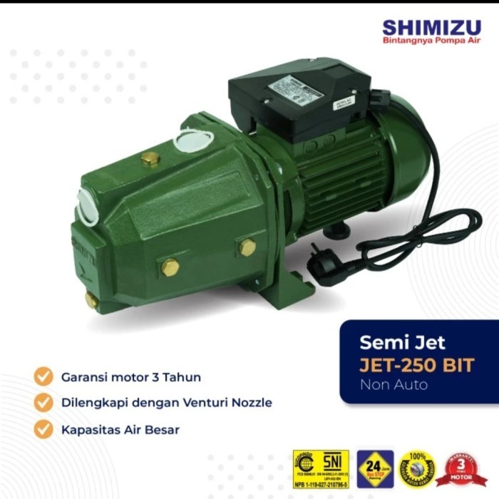 SHIMIZU JET250BIT Pompa Air Semi Jet Pump 250W JET-250BIT
