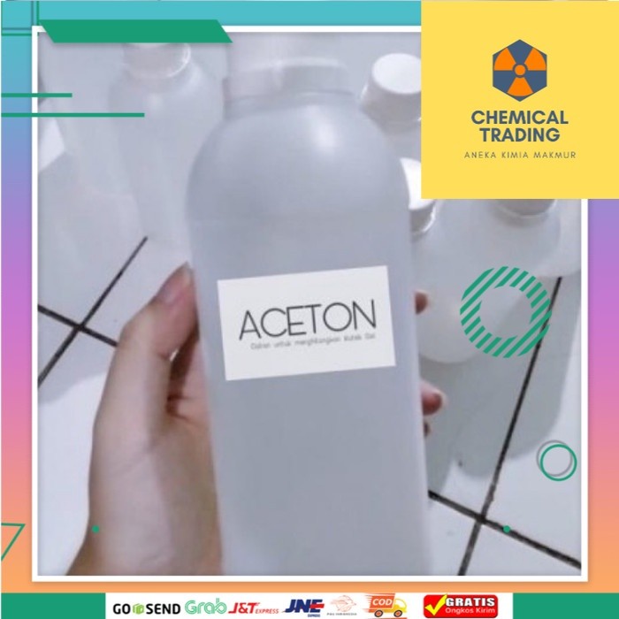 Acetone 1 Liter-Pembersih kuku-Pembersih Kutek-Nail Polish Remover kadar 99.9 %