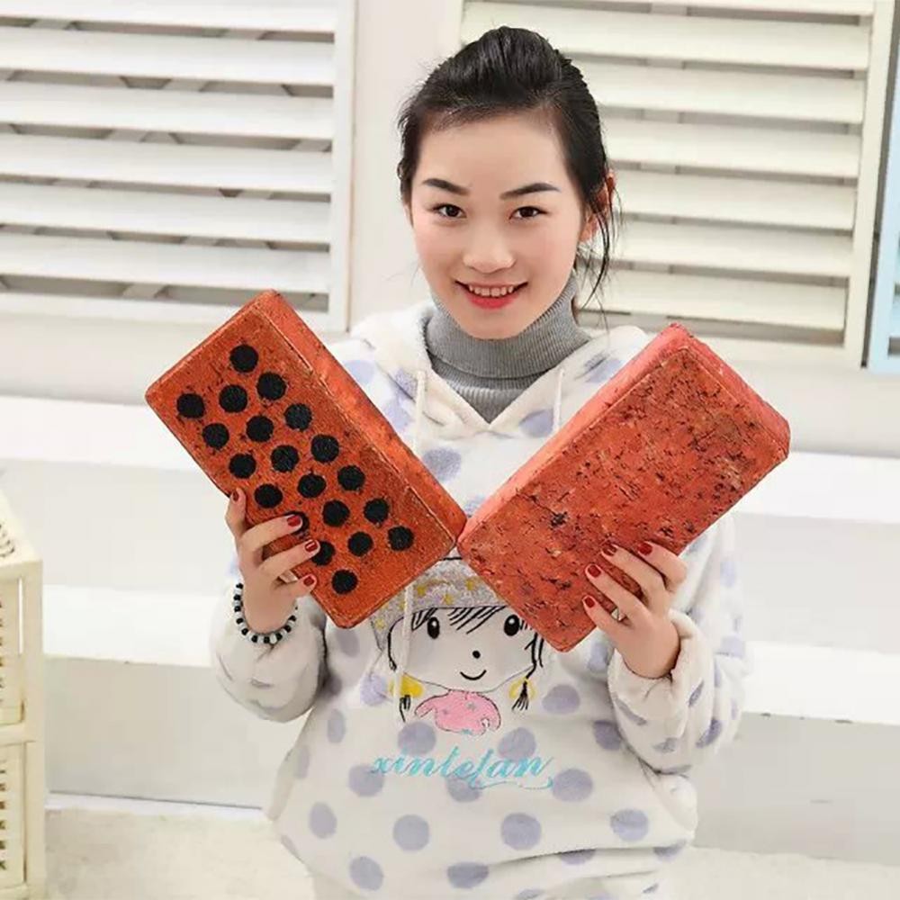 

Creative Funny Simulation Brick Wood Block Pillow Office Nap Rest Sponge Cushion