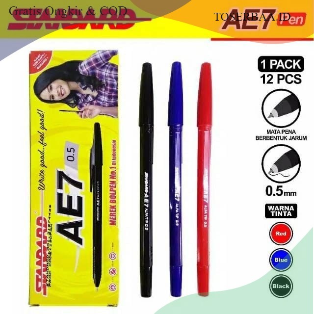 

Ballpoint / Pulpen Standard AE7 1 Pack / 12 pcs